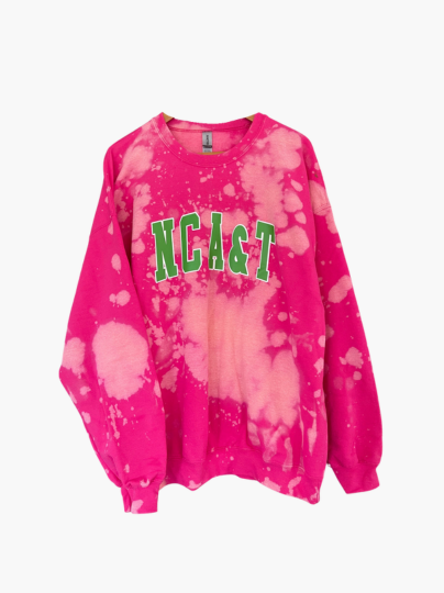 Handmade NCAT NCA&T AKA Blossom Crewneck Sweatshirt