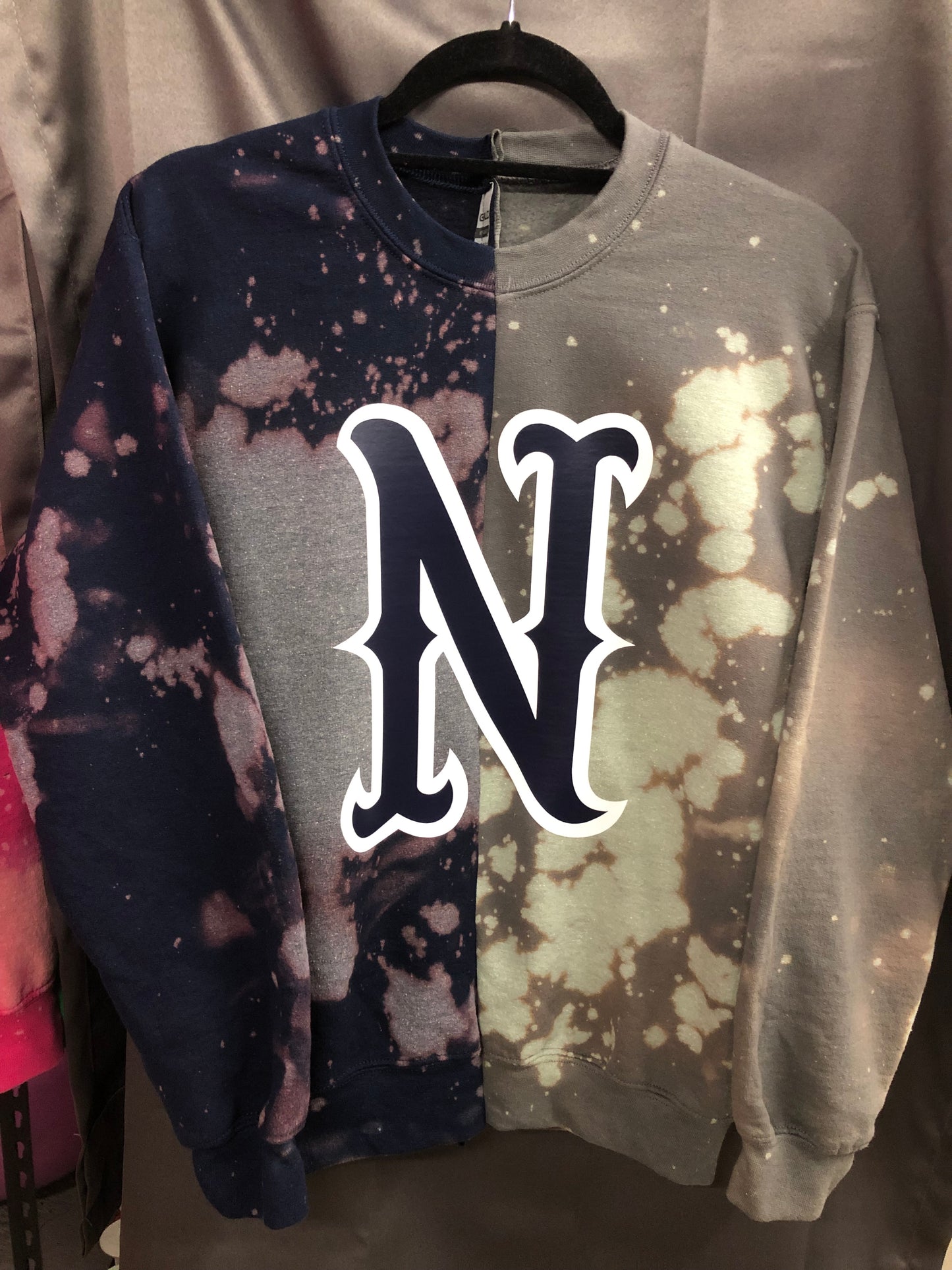 Handmade University of Nevada Half and Half Sweatshirt