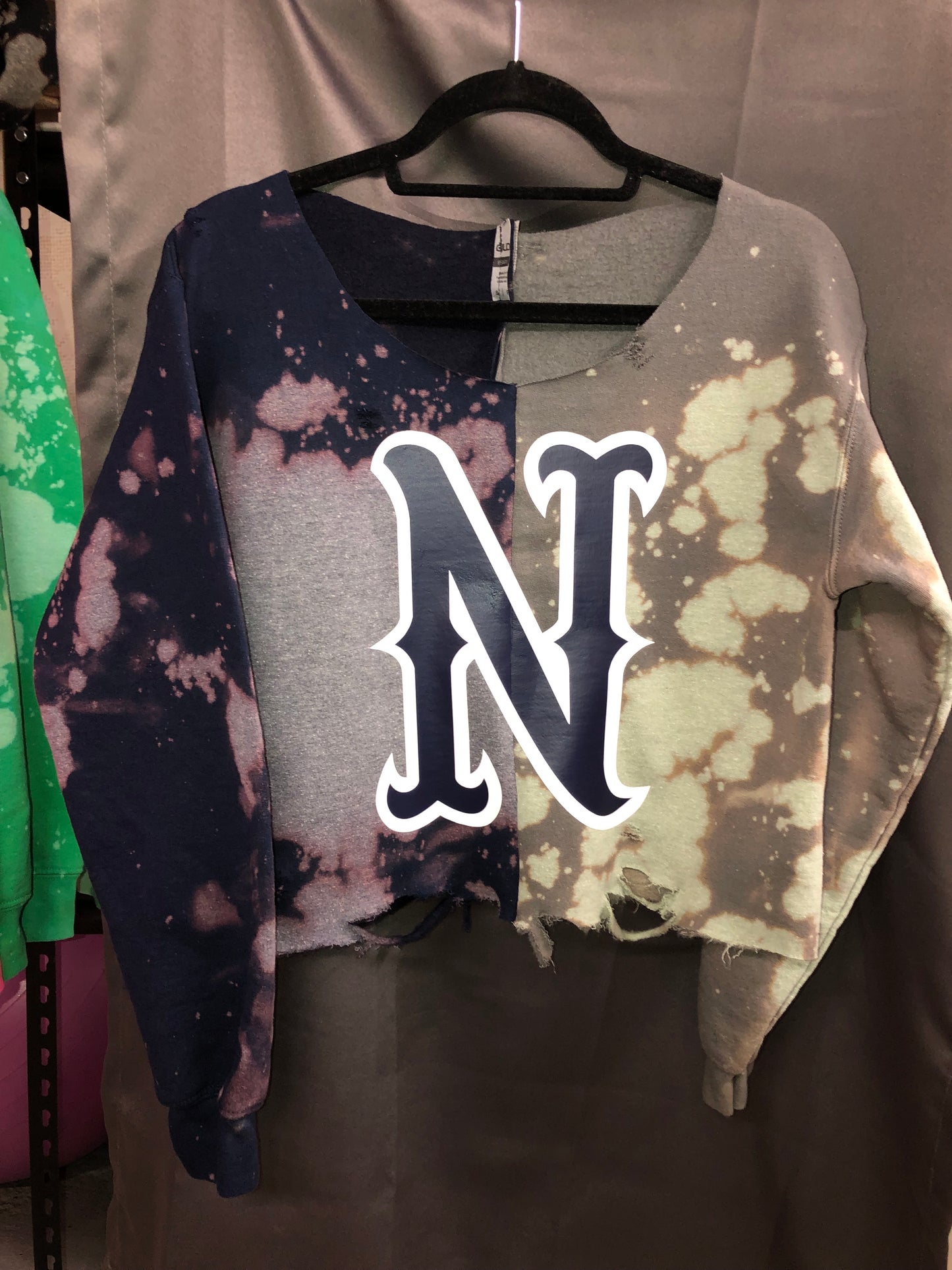 Handmade University of Nevada Half and Half Sweatshirt