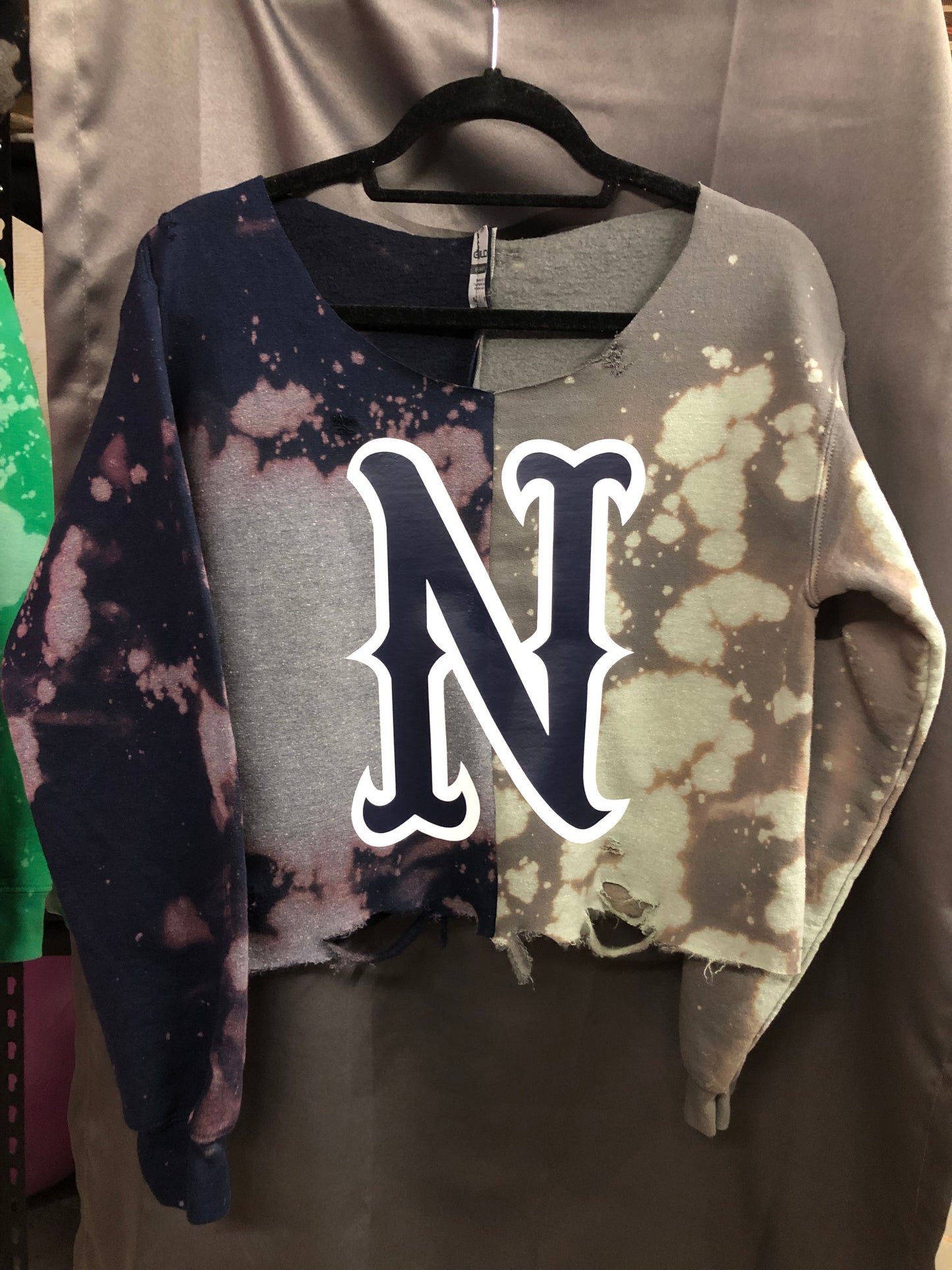 Handmade University of Nevada Half and Half Sweatshirt