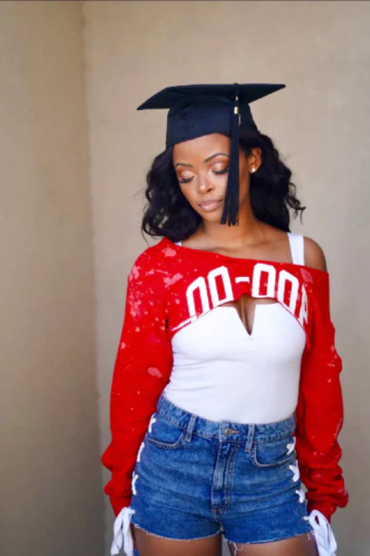 Handmade DST Oo-Oop Red Sweater