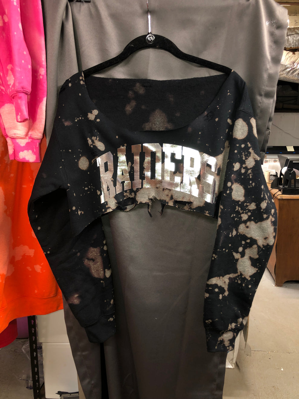 Handmade Raiders Super Crop Sweatshirt