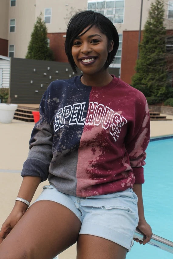 Handmade Spelhouse Unisex Dual Panel Crew Neck Fleece Sweatshirt