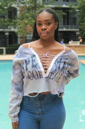 Handmade Spelman Lace Up Crop