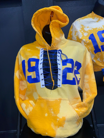 Handmade Sigma Gamma Rho SGRho 1922 Lace Up Hoodie