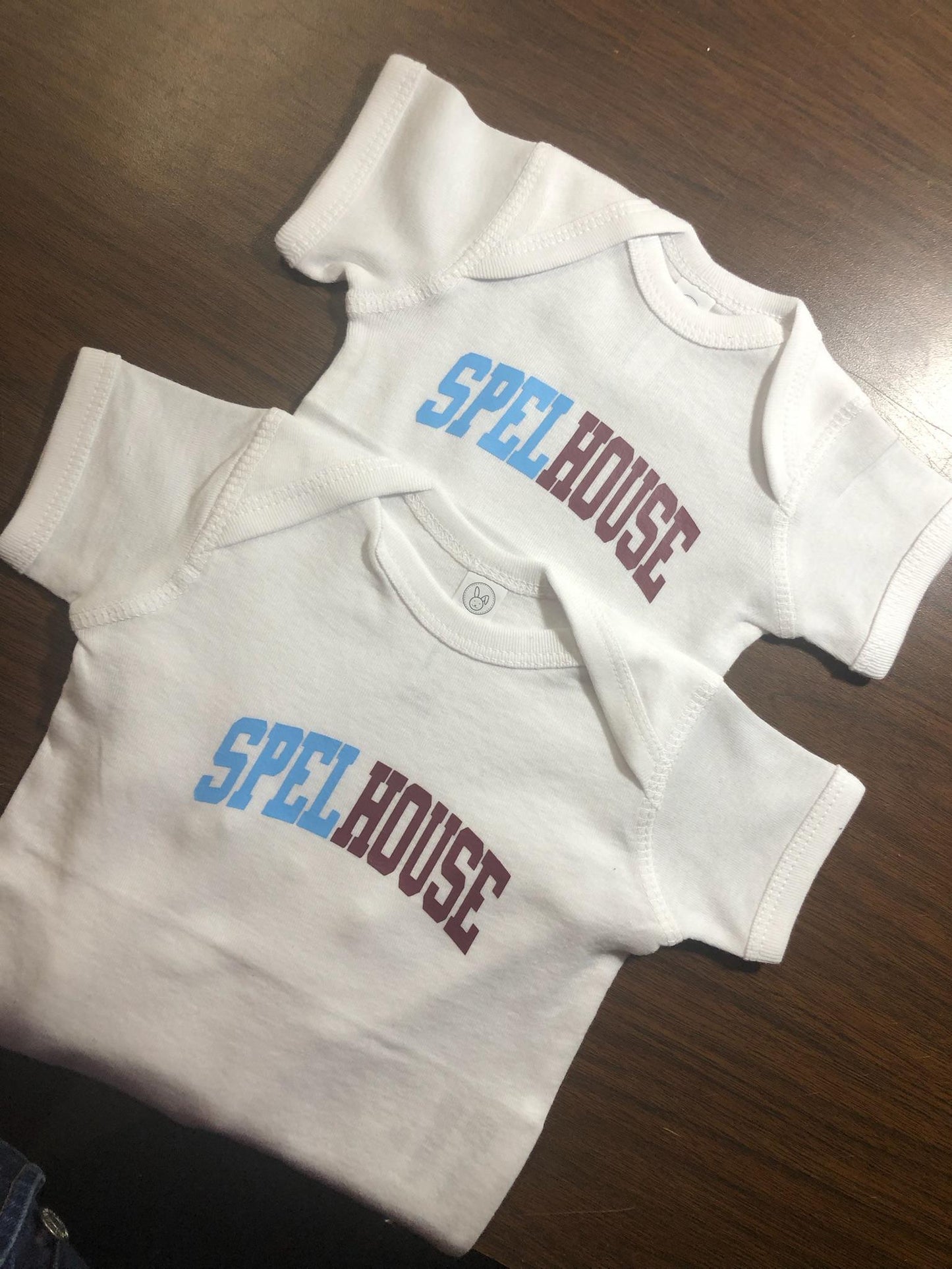 Spelhouse Baby White Rib Onesie Bodysuit