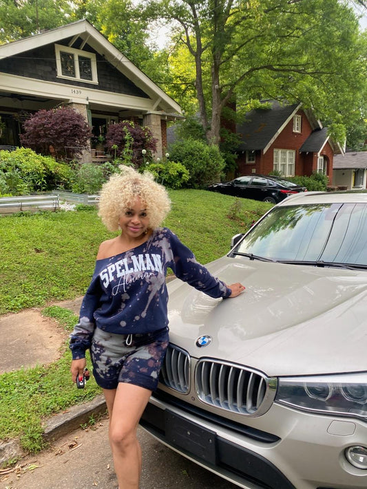 Handmade Spelman Alumna Crew Neck or Off Shoulder Sweatshirt