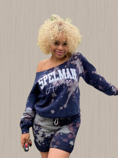 Handmade Spelman Alumna Crew Neck or Off Shoulder Sweatshirt