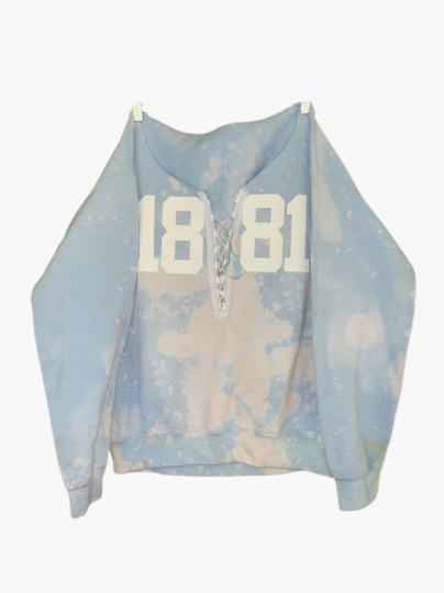 Handmade 1881 Spelman Lace Up Off Shoulder Sweatshirt