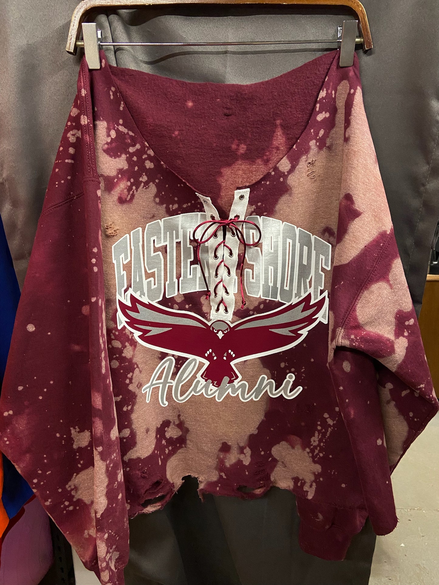 Handmade UMES Lace Up Sweatshirt
