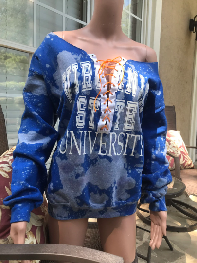 Handmade Virginia State Lace Up Sweatshirt