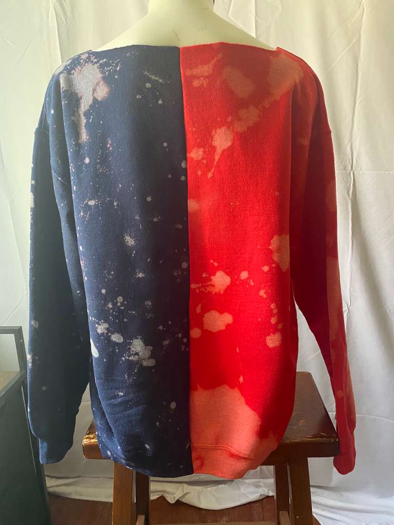 Handmade Howard African Studies Half and Half Lace Up Sweatshirt