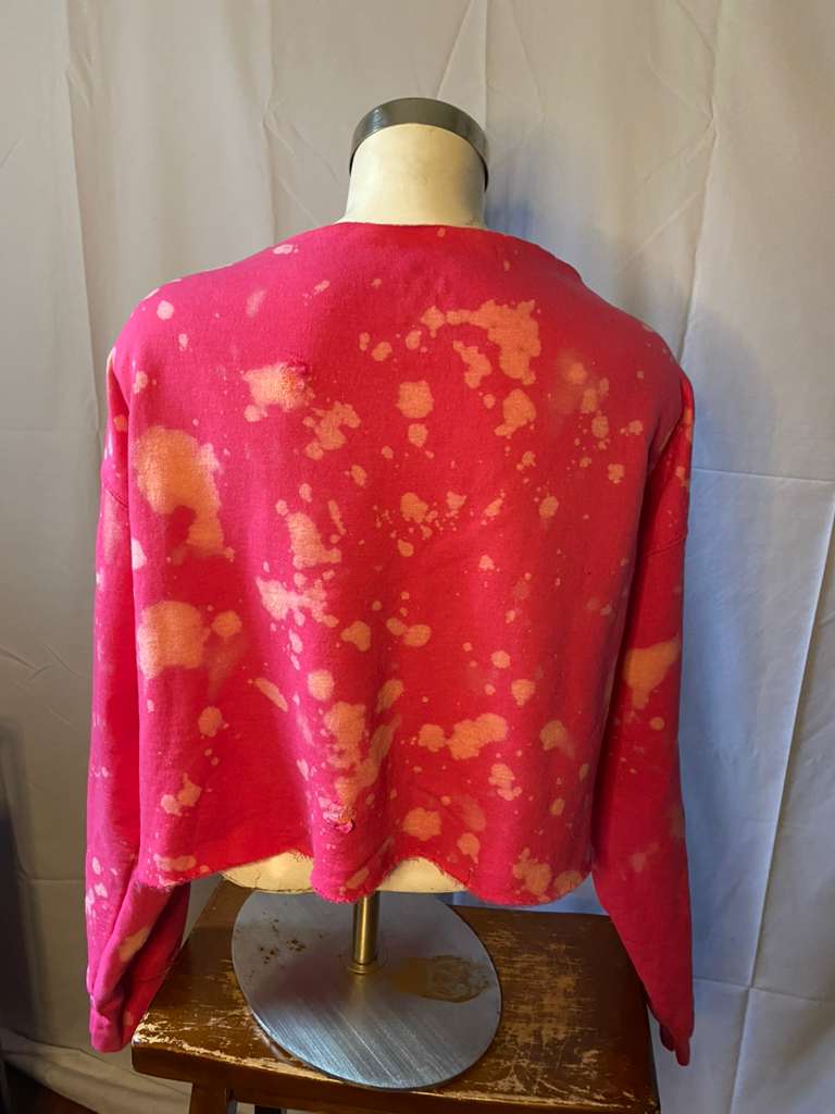 Handmade Texas Southern University "TSU" AKA Blossom Off Shoulder Sweatshirt