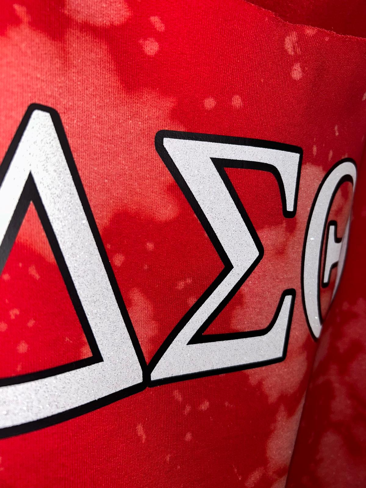 DST Hand Dyed Sweatshirt, Delta sigma Theta Bleached Sweatshirt, Cami Co. Lace Delta Shirt, Divine 9 Greek Sweatshirt Tie Dyed