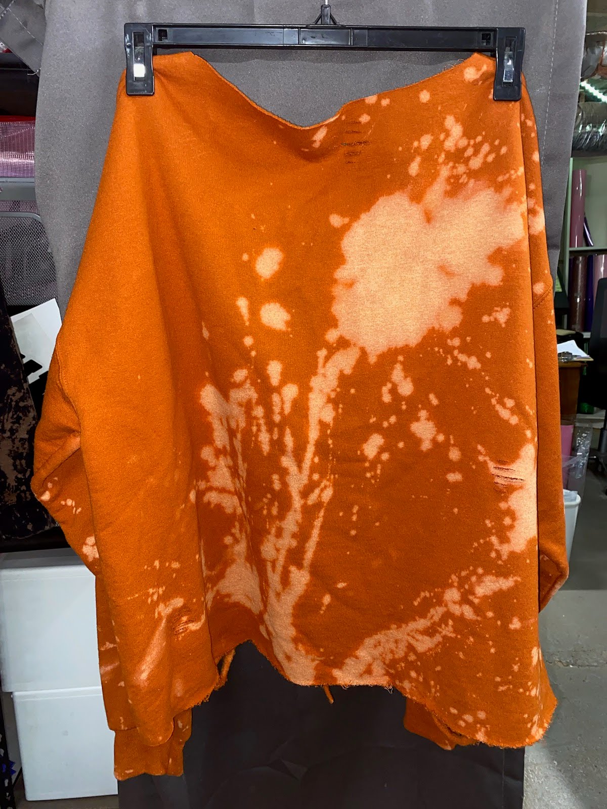 Handmade Texas Longhorn Lace Up Sweater