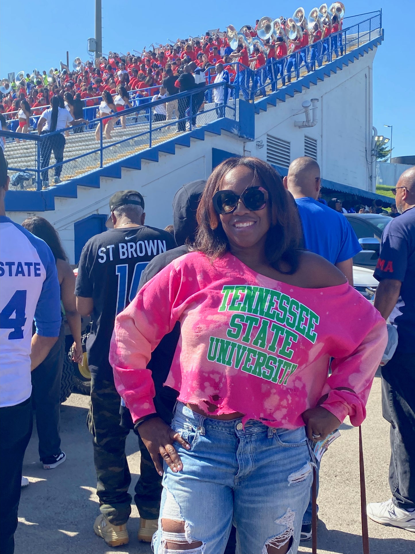 Tennessee State University
Tennessee State AKA
Tennessee State Pink and Green Shirt