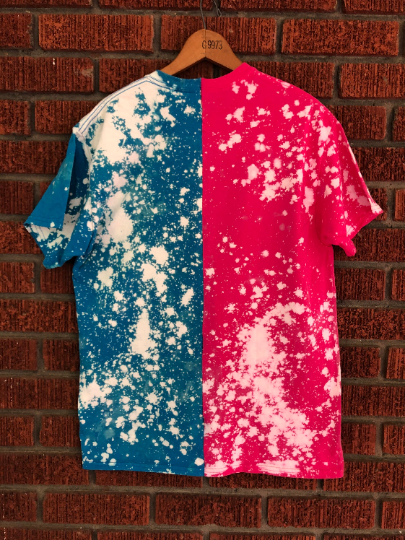 Handmade Miami Heat Half and Half T-shirt or Crew