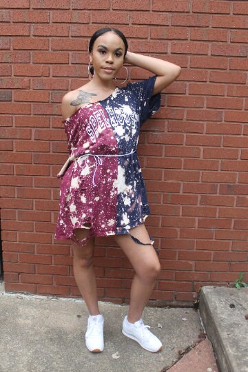 Handmade Spelhouse Half & Half Crew Neck or Off Shoulder Unisex Tee