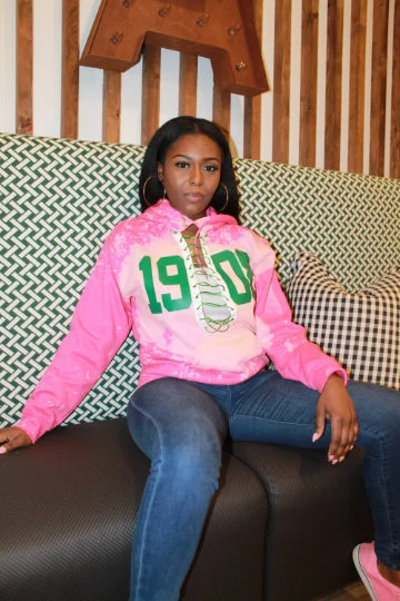 Handmade AKA 1908 Lace Up Hoodie