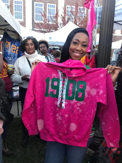 Handmade AKA 1908 Lace Up Hoodie