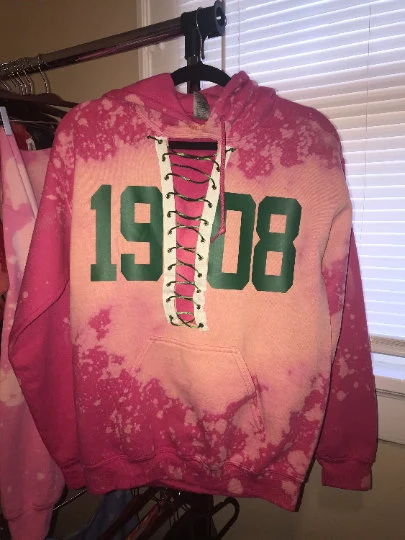 Handmade AKA 1908 Lace Up Hoodie