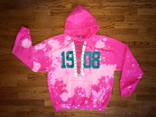 Handmade AKA 1908 Lace Up Hoodie