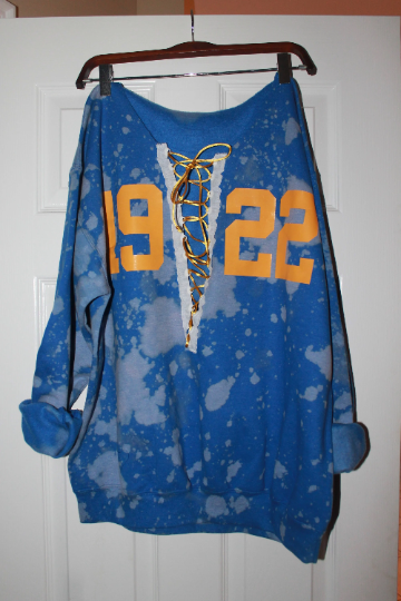 Handmade Sigma Gamma Rho SGR 1922 Lace Up Crop