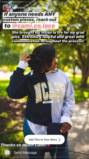 Handmade NCAT Ania NC A&T NCAT Half and Half Crew Neck Unisex Sweatshirt