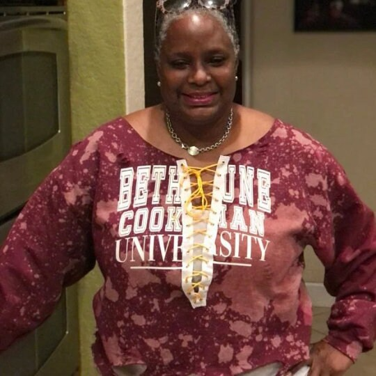 Handmade Bethune Cookman University Lace Up Crop or Full Length Sweatshirt