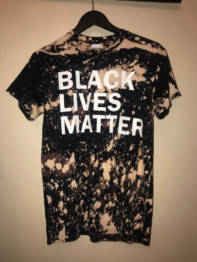 Support a Cause! Bold Black Lives Matter Handmade Crew T-Shirt