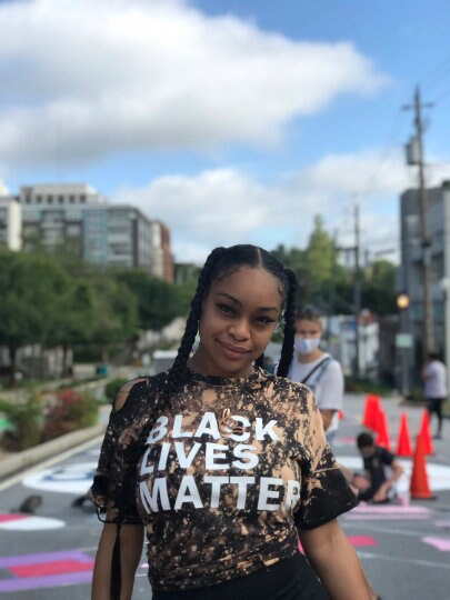 Support a Cause! Bold Black Lives Matter Handmade Crew T-Shirt