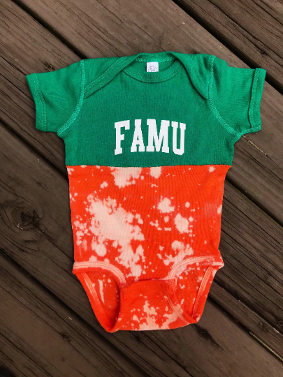 Handmade FAMU Baby Rib Onesie Bodysuit