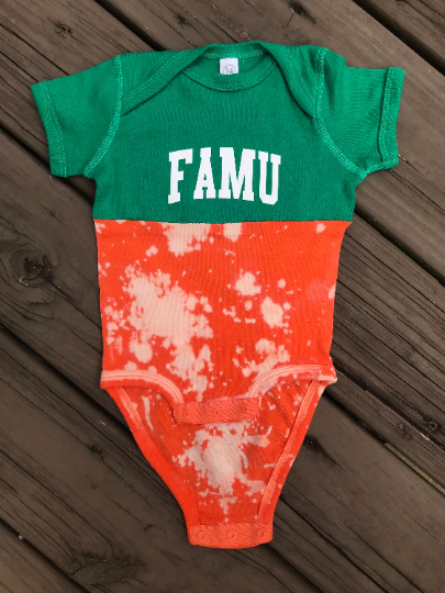 Handmade FAMU Baby Rib Onesie Bodysuit