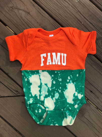 Handmade FAMU Baby Rib Onesie Bodysuit