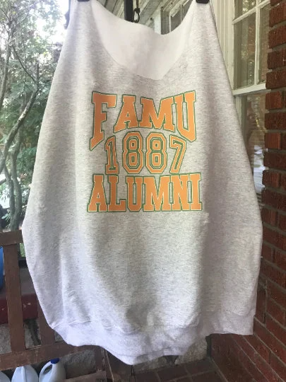 Handmade FAMU 1887 Alumni Off Shoulder or Crewneck Lightweight Sweatshirt