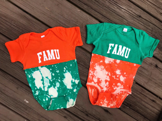 Handmade FAMU Baby Rib Onesie Bodysuit