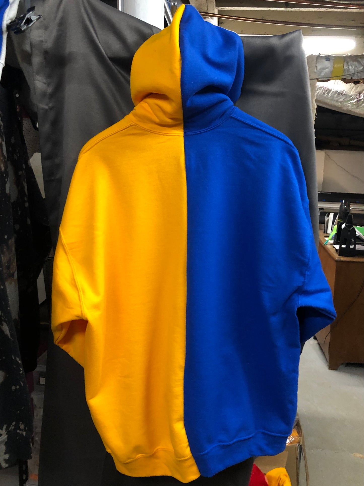 Handmade Fisk University Half and Half Unisex Hoodie