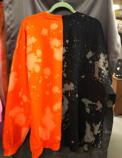 Handmade San Francisco Giants Half and Half Crew Neck Sweatshirt