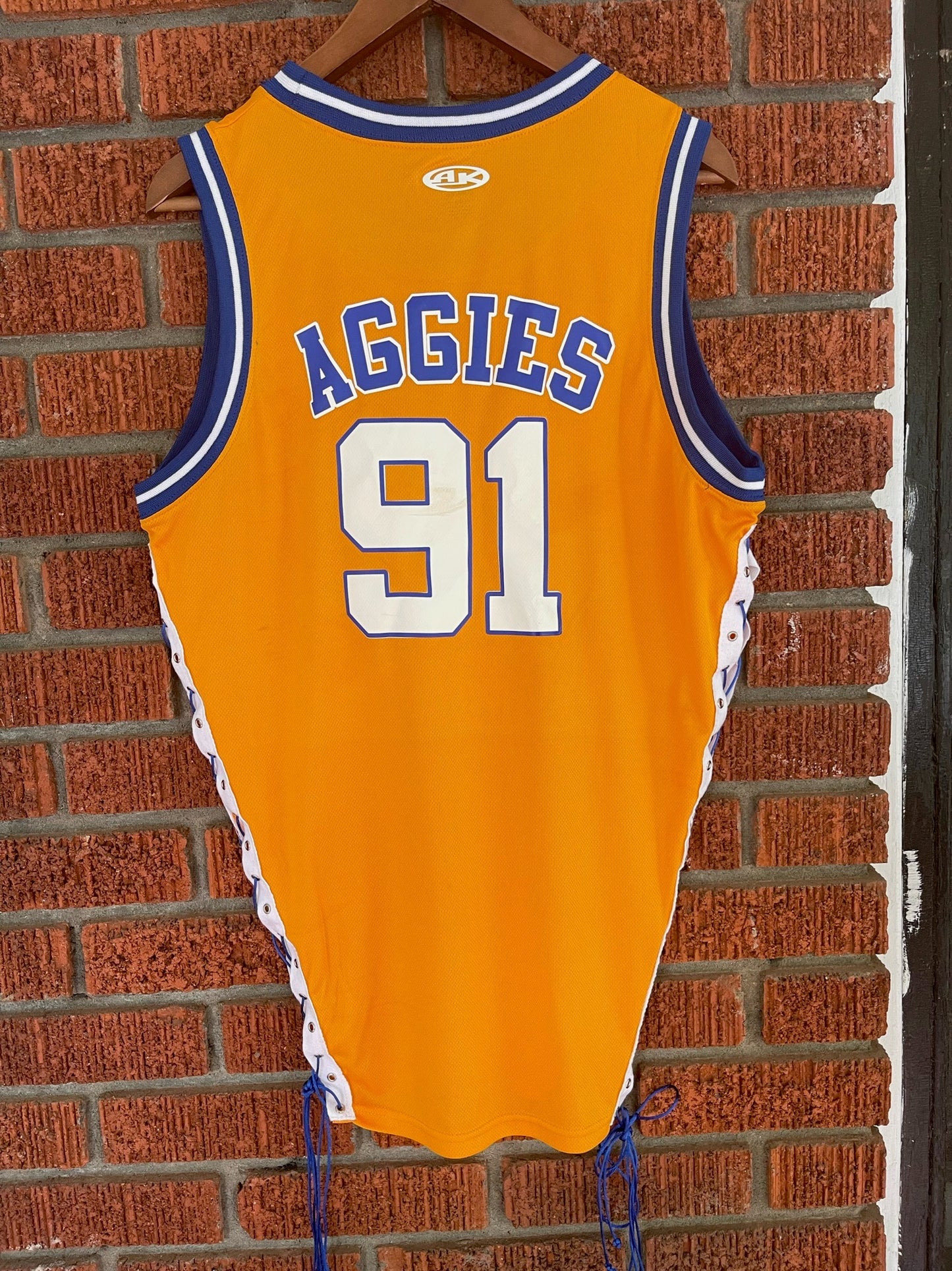 Handmade NCAT NC A&T '91 Side Lace Sleeveless Jersey Top