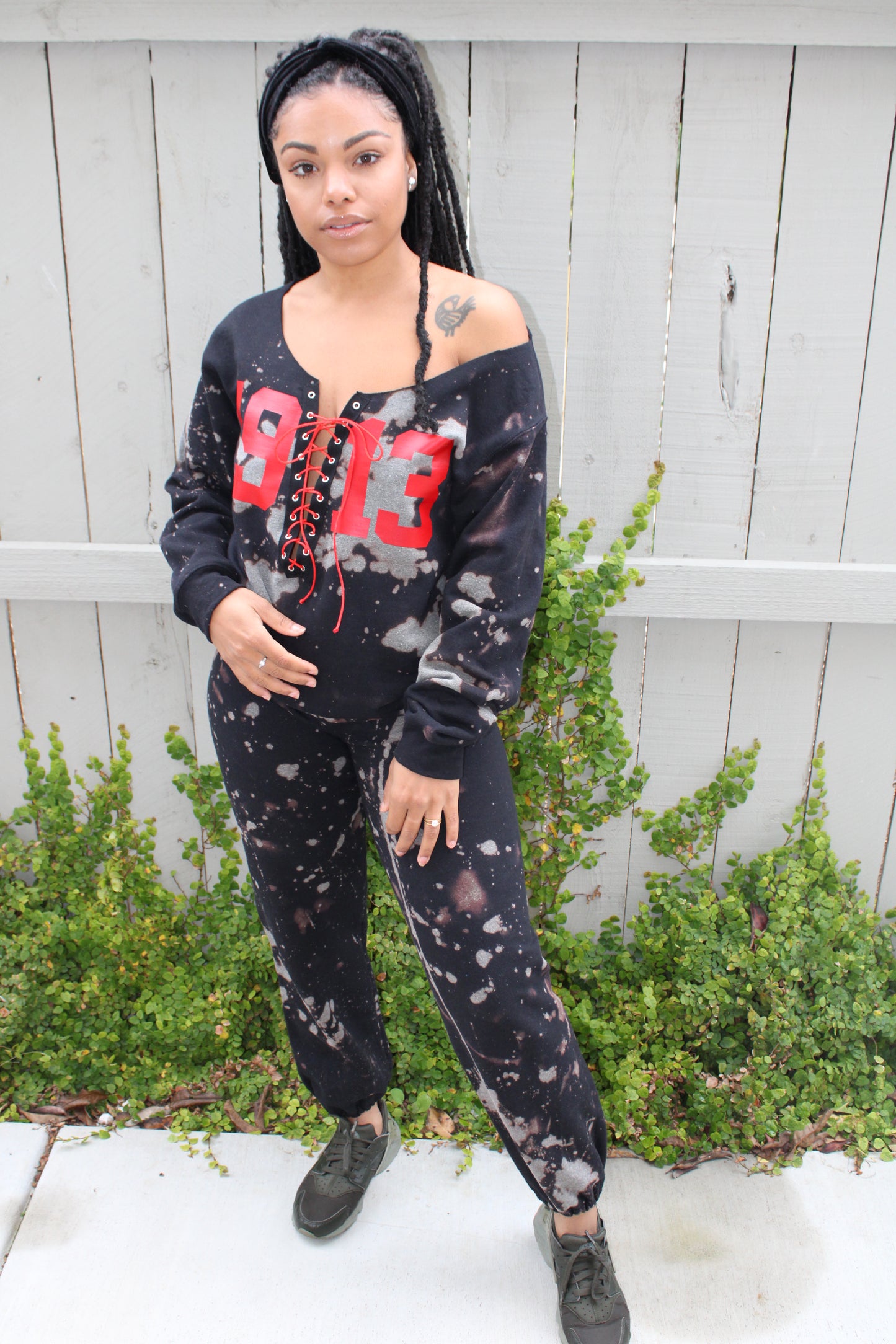 Handmade DST 1913 Lace Up Crop
