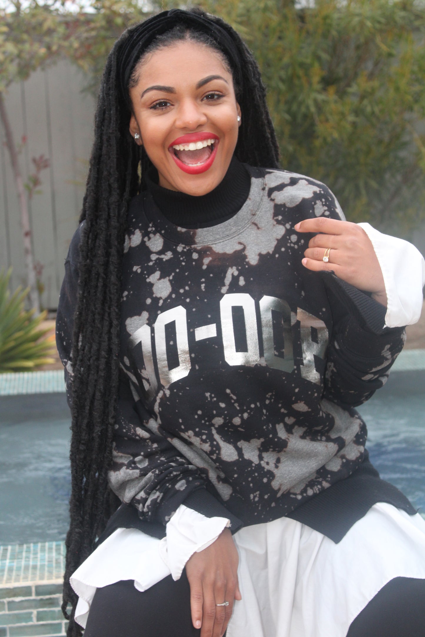 Handmade DST Oo-Oop Metallic Sweater