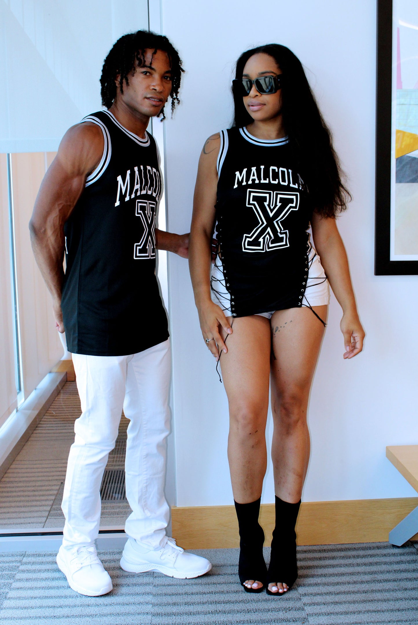 Handmade Malcom X Sleeveless Unisex Jersey