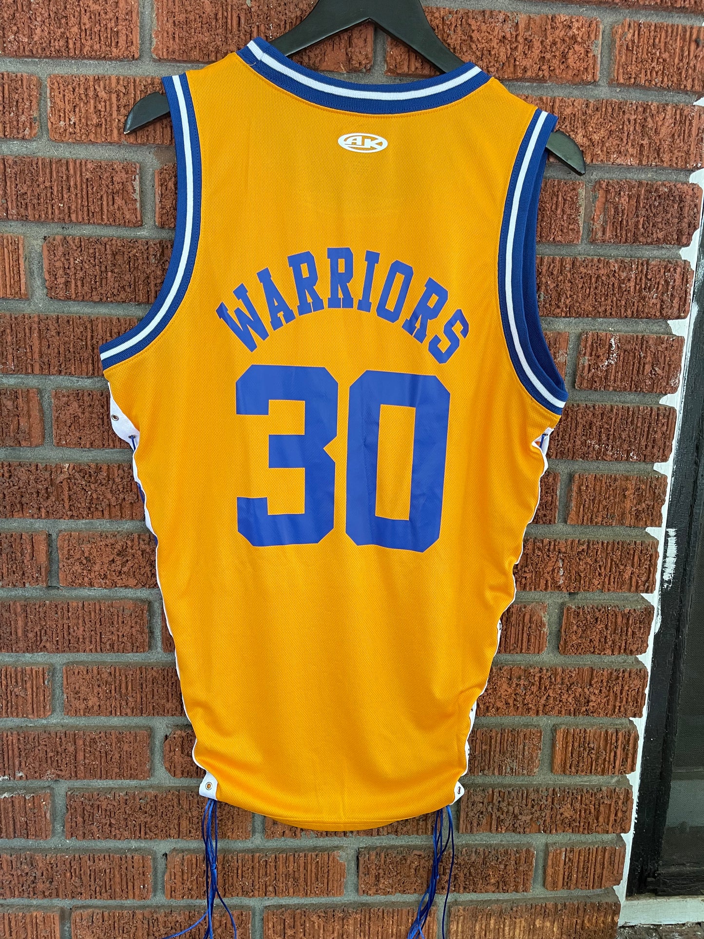 Handmade Golden State Royal Gold Side Lace Sleeveless Jersey Top