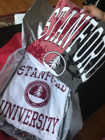Jidenna Handmade Stanford University Half and Half Crew Neck Unisex Sweatshirt