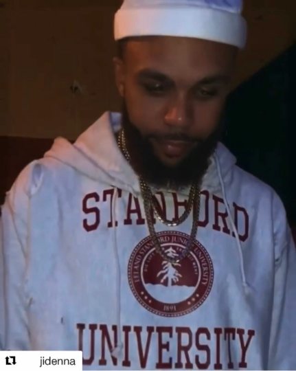 Jidenna Handmade Stanford University Half and Half Crew Neck Unisex Sweatshirt