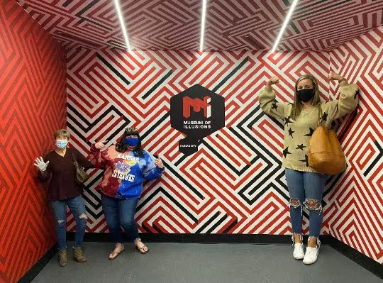 Handmade University of Kansas Jayhawks Half and Half Crew Neck Sweatshirt