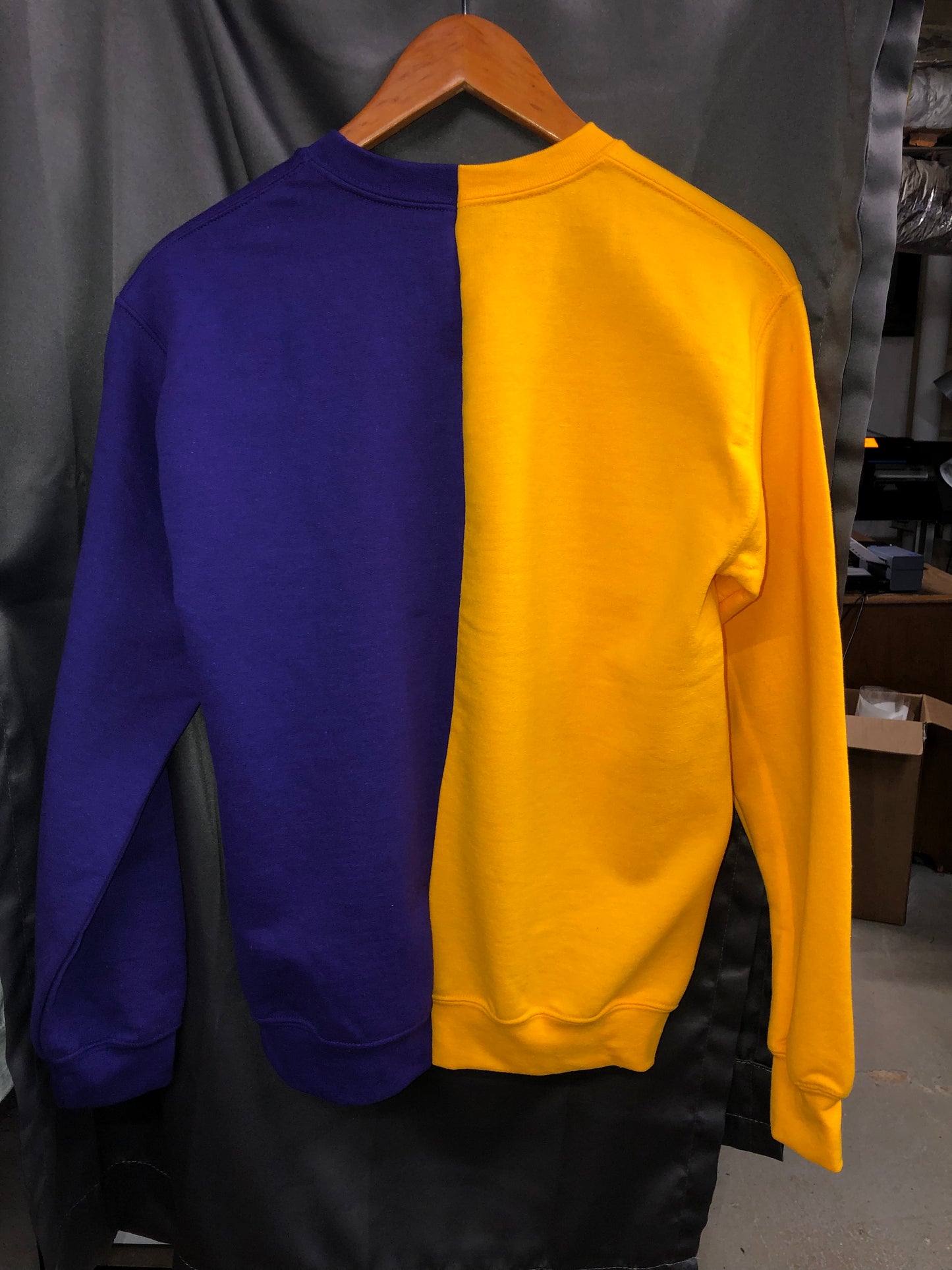 Handmade Louisiana State University Finance Half and Half Sweatshirt