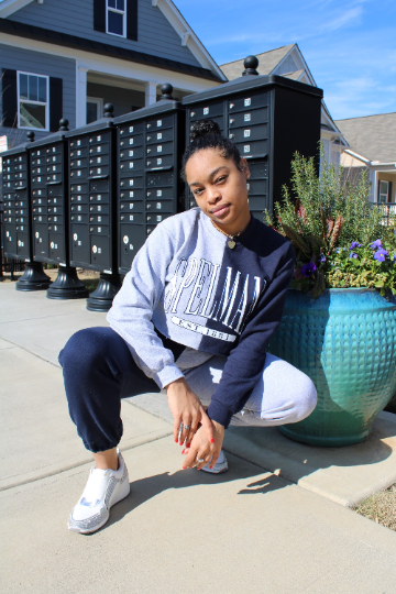 Handmade NCAT Ania/ Spelman Lyneezy Half and Half Drawstring Cuffed Classic Style Sweat Pants