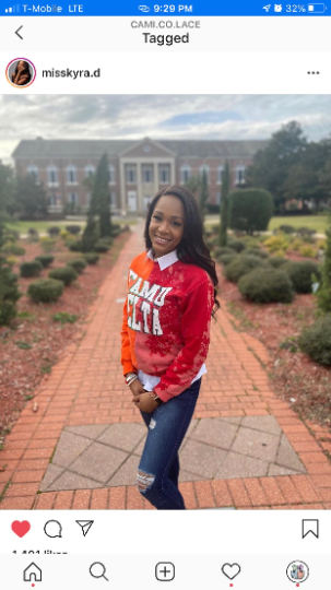 Miss Kyra D. Handmade FAMU Delta Beta Alpha 13 Half&Half Crew Sweatshirt