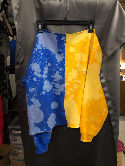 Handmade NCAT NCA&T Half and Half Lace-Up Crop or Full Length Sweatshirt
